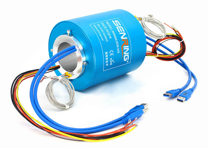 Deslizamento industrial Ring Rotary Joint Electrical Connector da baixa tensão de Profibus