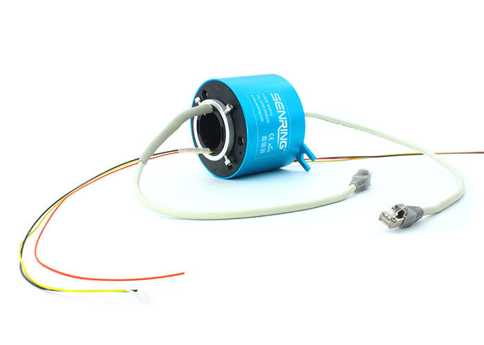 Deslizamento giratório elétrico Ring For Gigabit Ethernet do grande diâmetro do conector do ODM de Senring