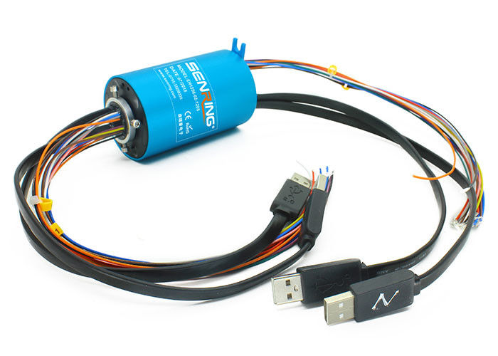 Circuitos do anel deslizante 1~24 de baixa tensão do vácuo do sinal do ODM USB2.0