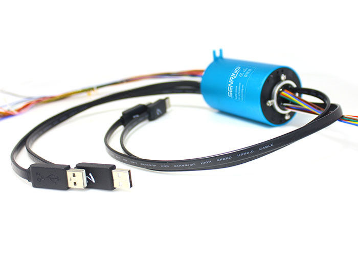 Circuitos do anel deslizante 1~24 de baixa tensão do vácuo do sinal do ODM USB2.0