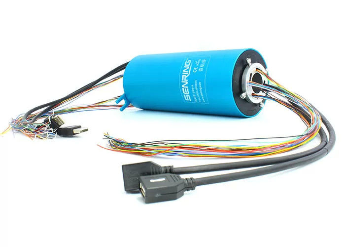2 Circuitos 10A USB Slip Ring Fornecimento de alimentação para HDMI com alimentação deslizante