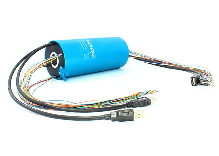 2 Circuitos 10A USB Slip Ring Fornecimento de alimentação para HDMI com alimentação deslizante