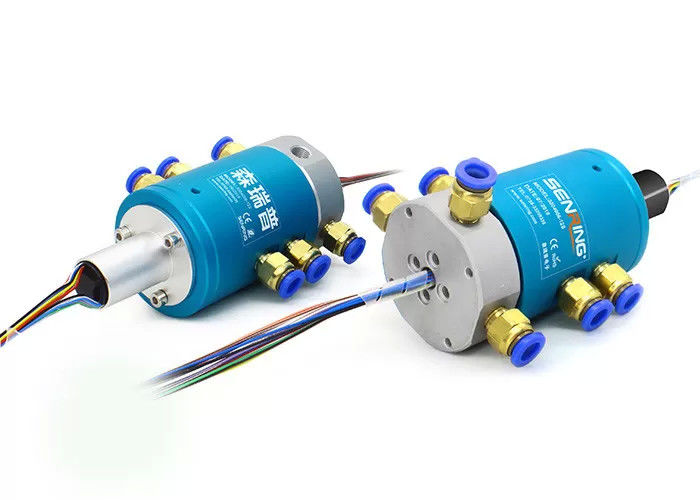4 passagens 4 canais Ethernet Pneumático Rotativo Joint Slip Ring Pipe Dimensão 6 ~ 8mm