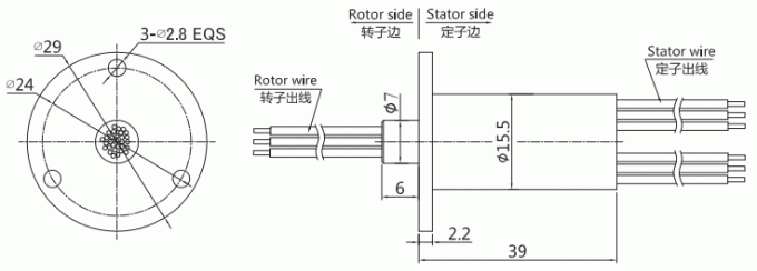 um0155 desenho do anel deslizante de anel deslizante do sinal da série USB3.0 da série UM0155
